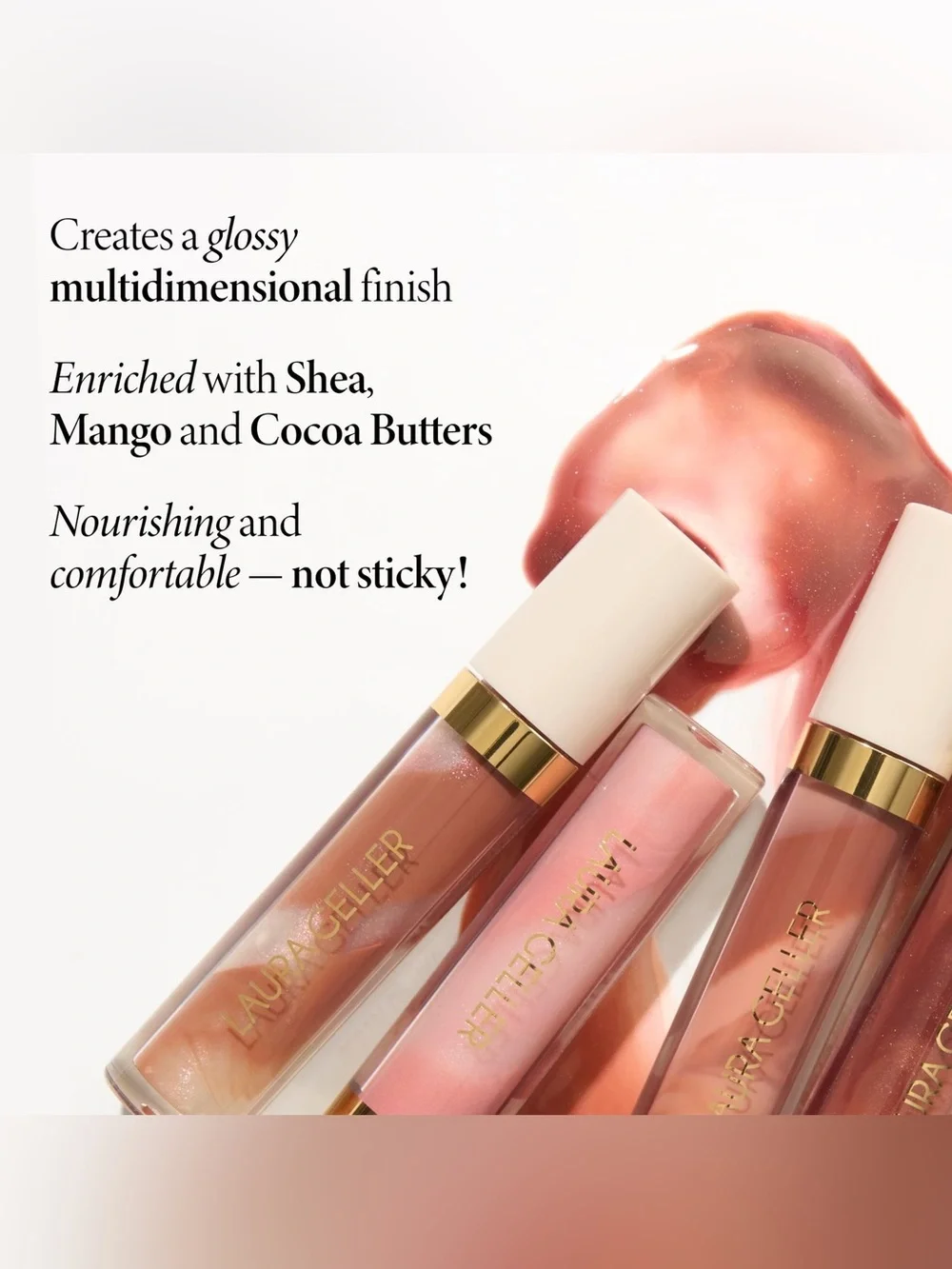 LAURA GELLER Italian Marble Glossy Lip Tint in SUMMER PALOMA ~ NWOB